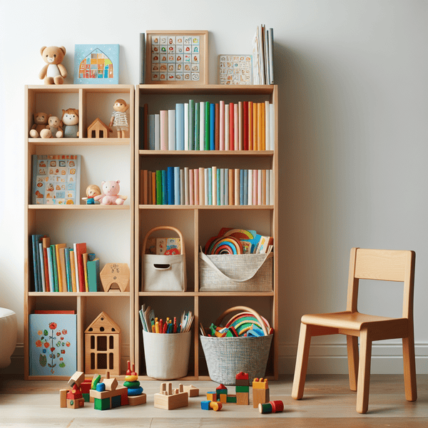  Ordnung halten mit dem Montessori Bücherregal