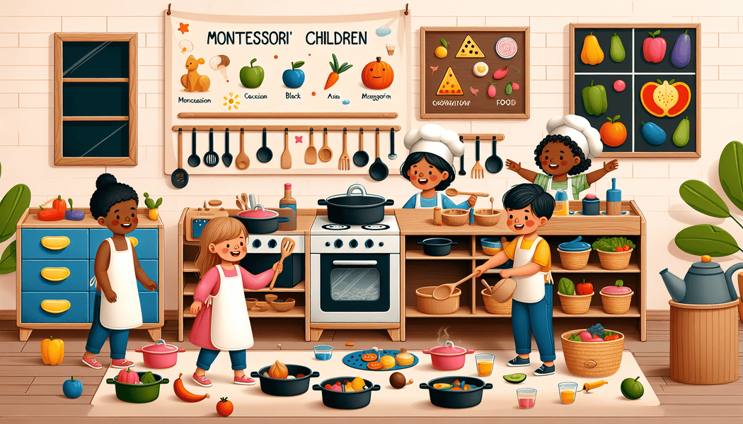 Integration pädagogischer Elemente beim Kochen -  Die Montessori Kinderküche - Wo Kochen auf Spielen trifft