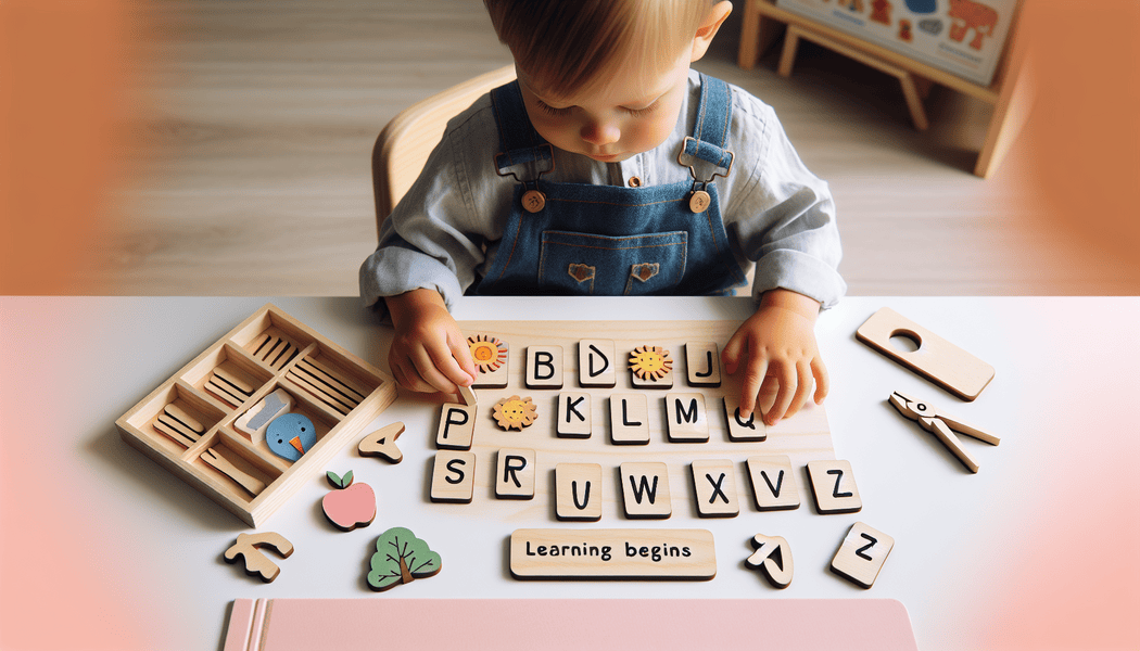 Unterschiedliche Lernstile und individuelle Förderung -  Lernen beginnt mit Montessori Sandpapierbuchstaben