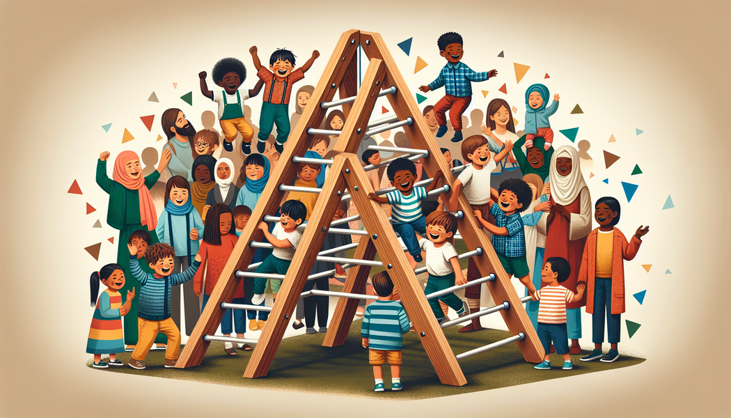 Altersgerechte Nutzung und Anpassungsmöglichkeiten -  Das Montessori Kletterdreieck - Bewegung und Spaß im Kindesalter